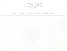 Tablet Screenshot of lenoredesign.com